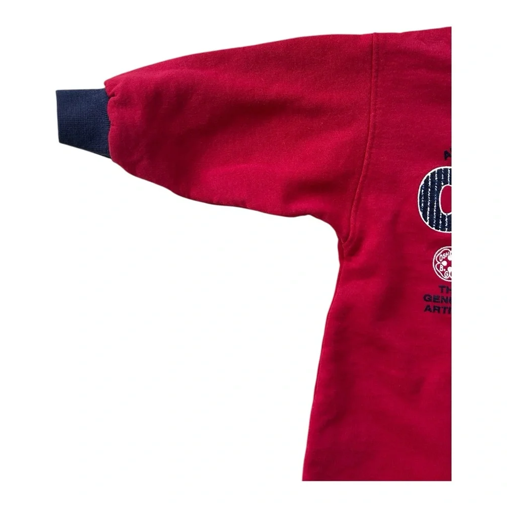 VTG 90s Baby B'Gosh Boys One Piece Outfit Sz 18 Months Red Blue 100 Years